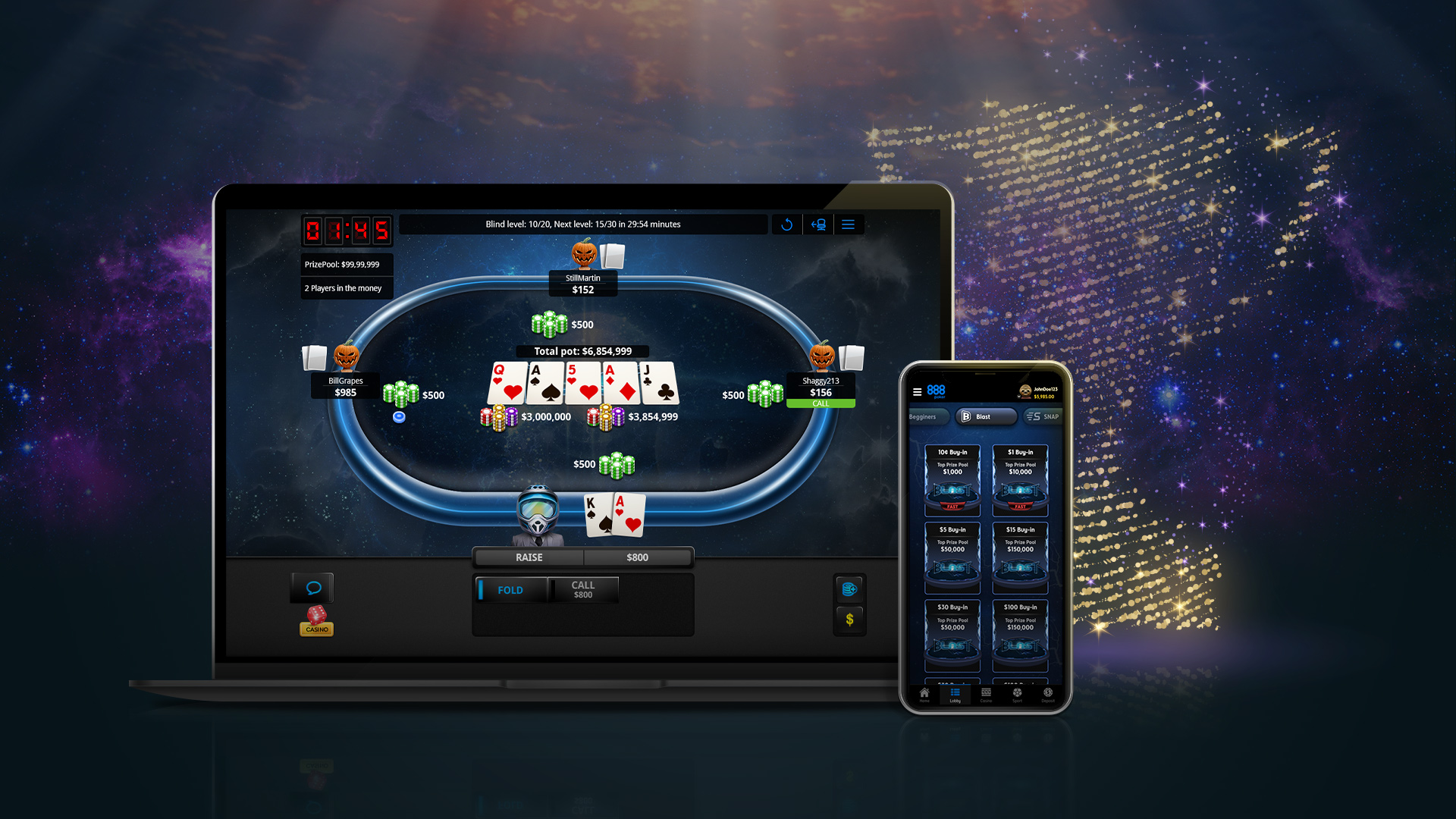 Узнайте, как установить 888poker